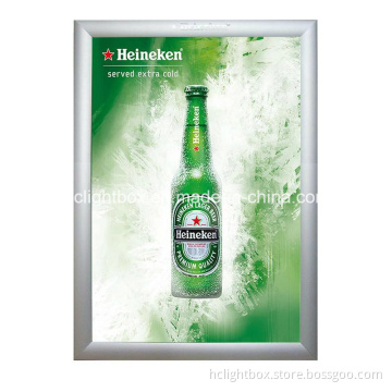 Slim LED Light Box with Aluminum Frame and Snap Open